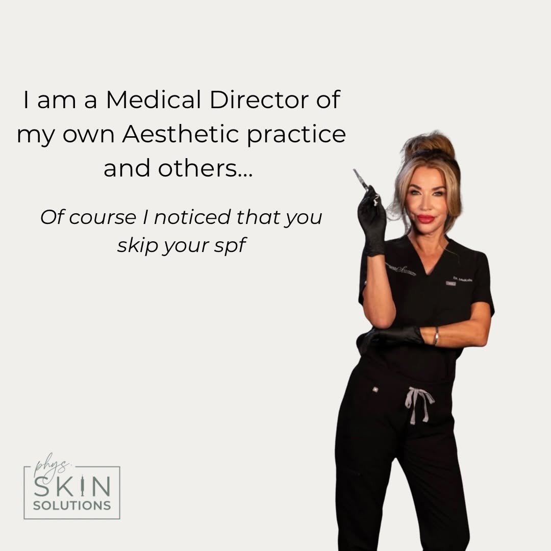 Instagram post by Dr. Shannon Maltais, N: 20 years in the industry does something to you… 😂 You start noticing foreheads, skin quality, facial balance, and skipped SPF without even …