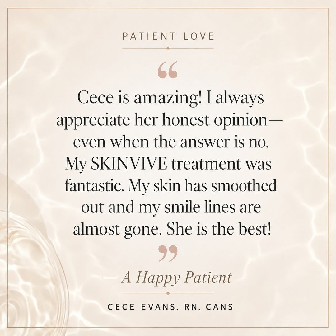 Instagram post by Dr. Shaun Parson: ✨ Patient Love for Cece ✨ “Cece is amazing! I go to her for all of my injections, filler, and skin treatments. I always appreciate when she …