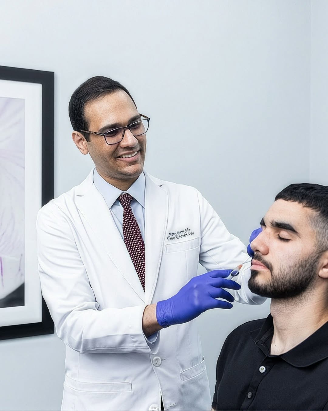 Instagram post by Dr. Shaun Patel: Every injectable patient is treated by Dr. Patel, personally, from consultation through injection. That standard doesn't change based on wha…