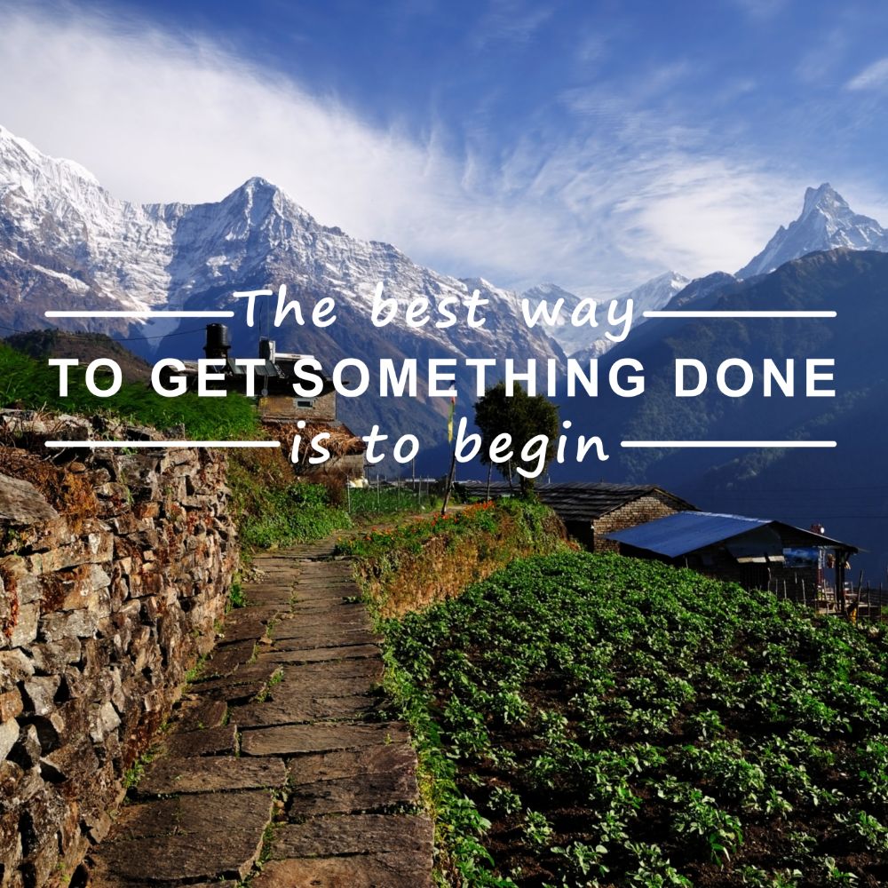 Instagram post by Dr. Sheldon Cober: There's no better time to start than now! #getgoing