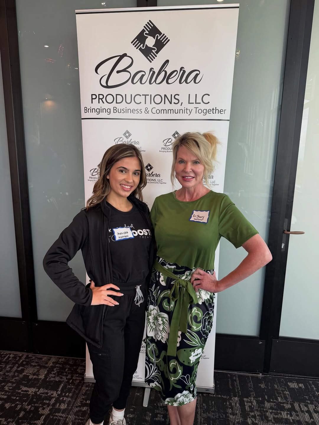 Instagram post by Dr. Sherry Wehner: ✨Empowered women empower women ✨ Dr. Sherry Wehner and aesthetician/assistant Amisha Agarwal had the honor of attending the Northside Busine…