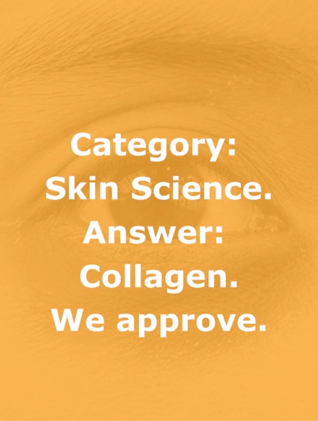Instagram post by Dr. Sherwin Parikh: Question, answered. #collagen . . . #tribecaskincenter #skincarenerds