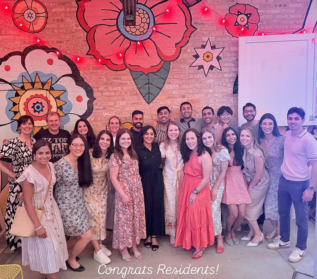 Instagram post by Dr. Shraddha Desai: Congratulations to the Loyola Dermatology Class of 2025!!! 🥰