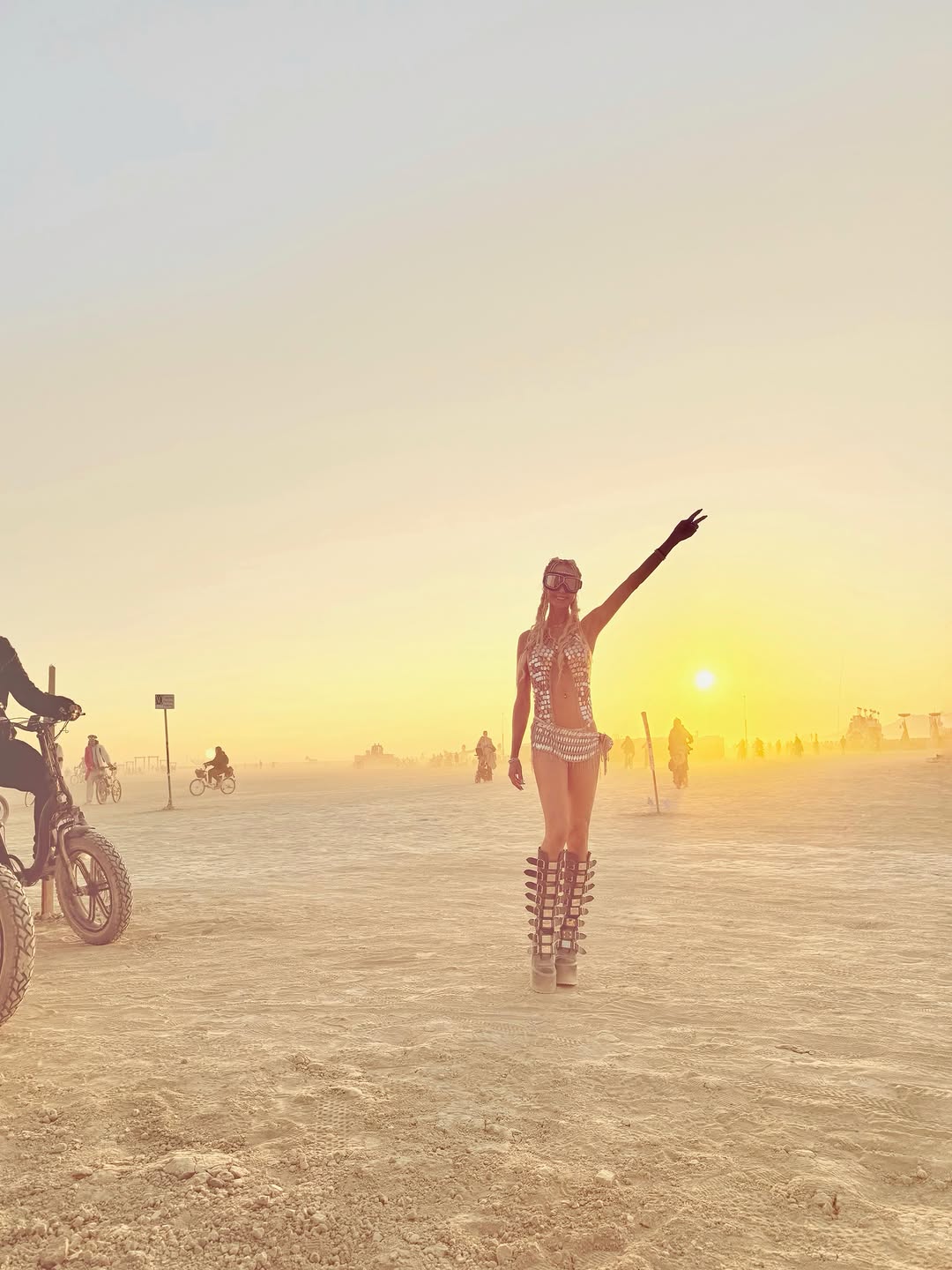 Instagram post by Dr. Stefani Kappel: Dermatologists ✨Burning Man Survival Guide ✨ Several factors about the playa that uniquely destroy the skin : alkaline playa dust + extreme …