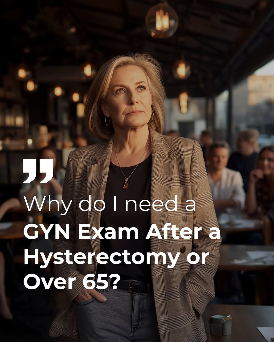 Instagram post by Dr. Stefanie A. Schultis: Don’t be fooled by the myth that women don’t need a pelvic exam after a hysterectomy or after age 65. Did you know?❓ A pelvic exam isn’t jus…