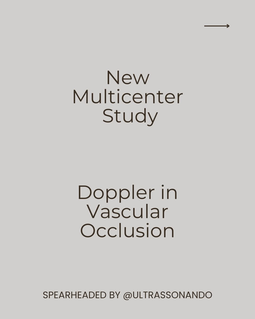 Instagram post by Dr. Stella Desyatnikova: Our dear Rosa Sigrist @ultrassonando led an international multicenter study on Doppler findings in vascular occlusion. The manuscript is now…