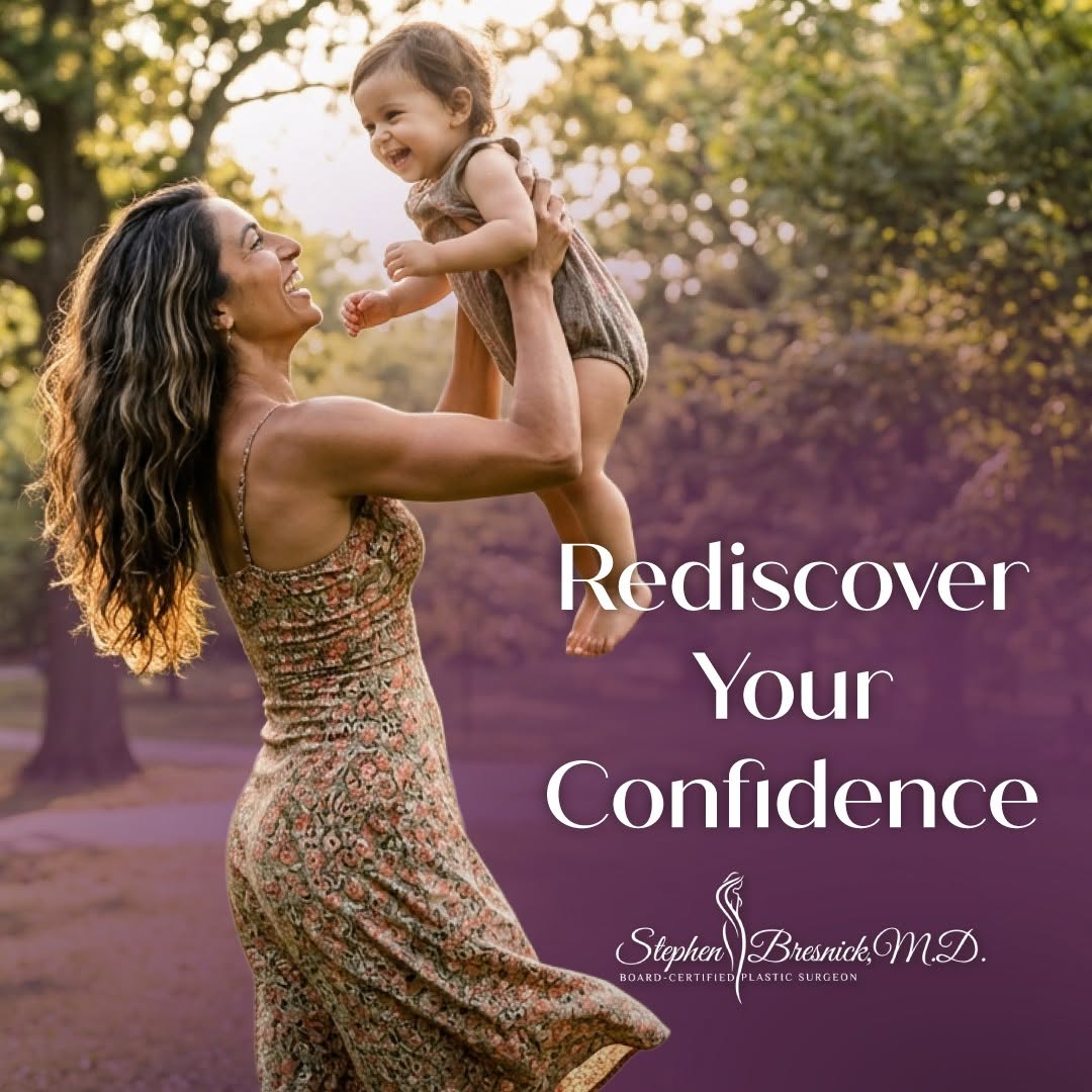 Instagram post by Dr. Stephen Bresnick: A Mommy Makeover is designed around your body, your lifestyle, and your goals. It's about restoring confidence with a personalized approach.…