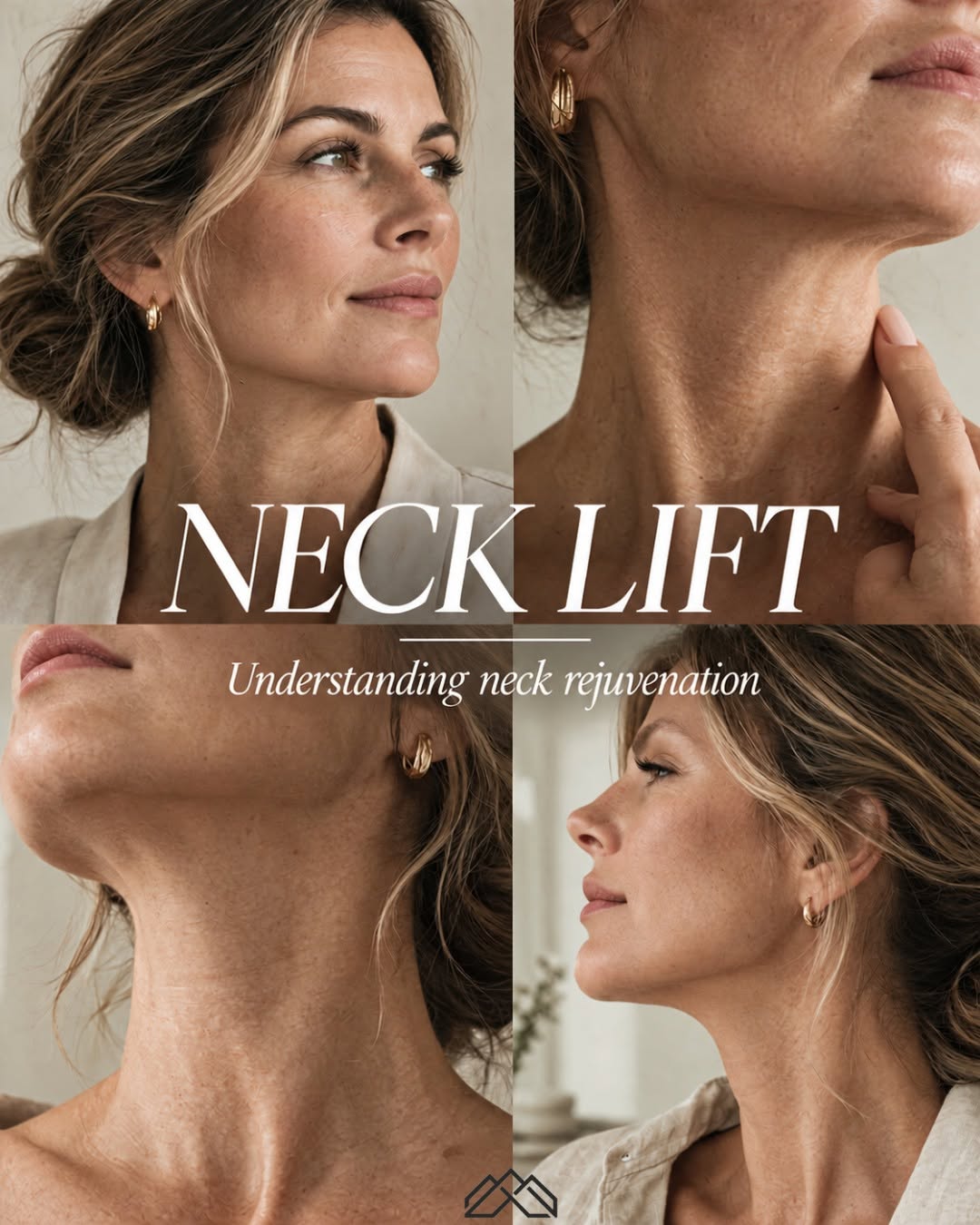 Instagram post by Dr. Stephen R. Sullivan: Redefining the profile. 💫 A neck lift targets three main components of neck aging: skin laxity, underlying muscle banding, and excess subme…