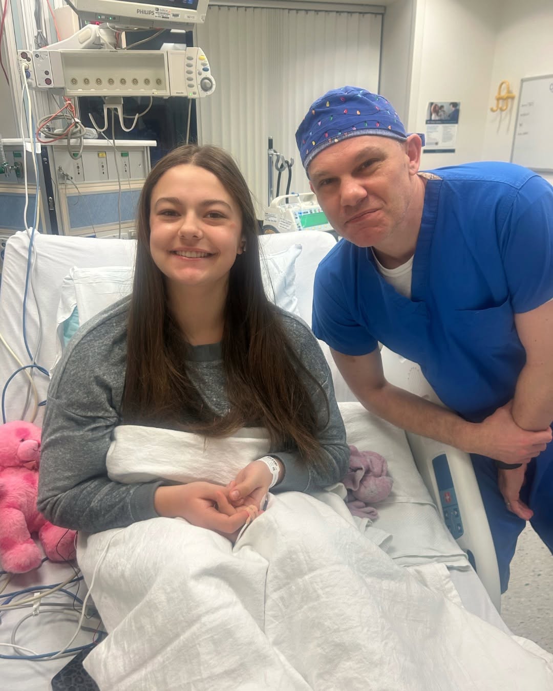 Instagram post by Dr. Steven Couch: Azra used to describe her hands as a leaky faucet – dripping sweat constantly. The culprit: Hyperhidrosis. Jacob Miller, MD, a @washumedicin…