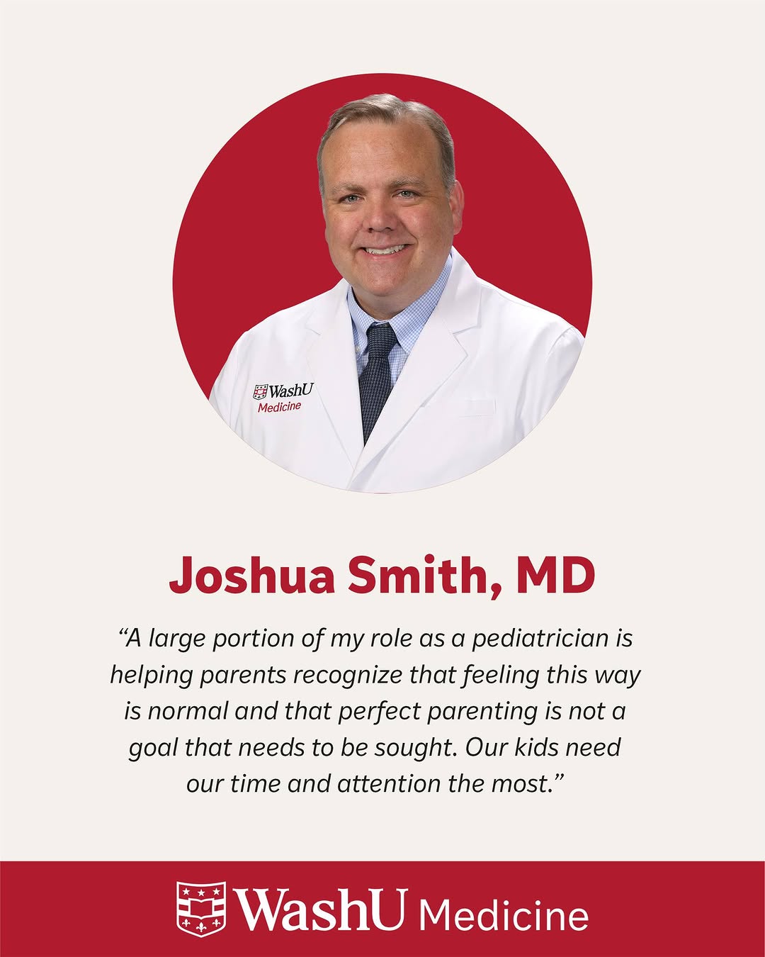 Instagram post by Dr. Steven Couch: Joshua Smith, MD, is a @washumedicine pediatrician dedicated to building relationships with his patients at @brentwoodpediatricsstlmo. He su…