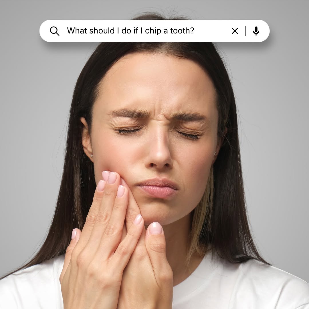Instagram post by Dr. Steven D. Alaniz: A chipped tooth probably wasn’t on your schedule today. If it happens, rinse with warm water, avoid chewing on the affected side, and use a …