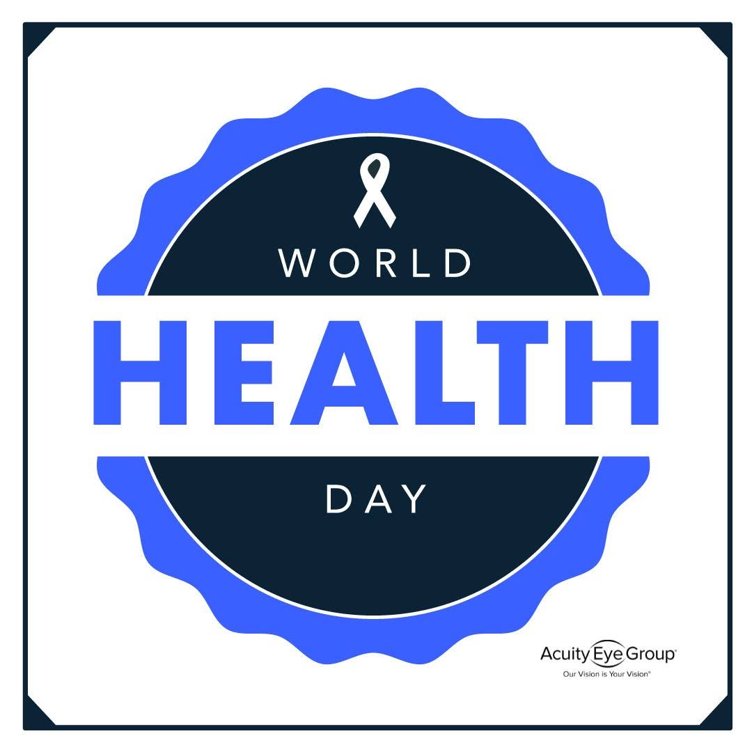 Instagram post by Dr. Steven G. Pratt: Eyes are the windows to the body and soul. Put your overall health in sight this #WorldHealthDay and schedule your annual eye exam! #WorldHe…