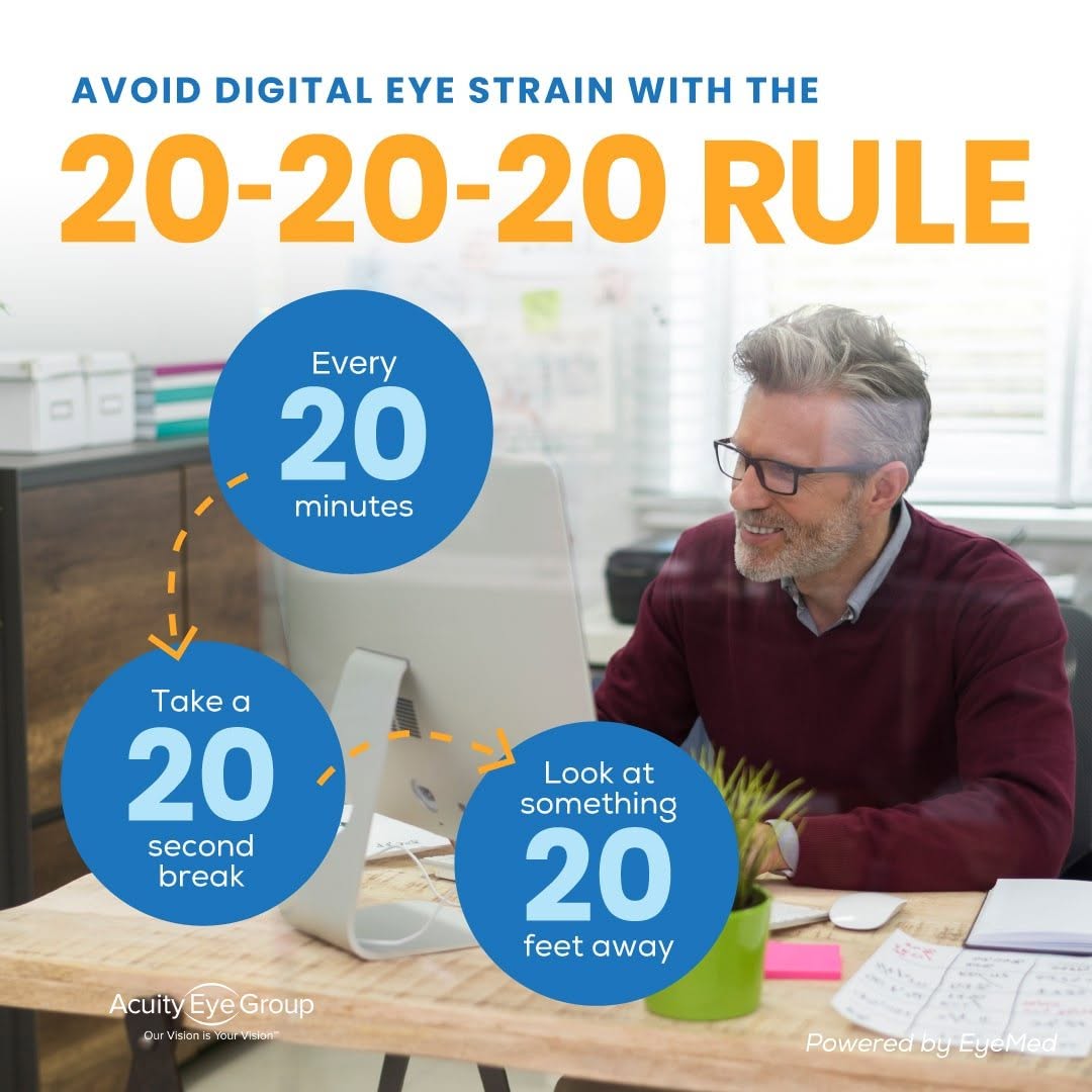 Instagram post by Dr. Steven G. Pratt: With the hustle and bustle of daily life, we often find ourselves prioritizing productivity over well-being. However, taking care of your ey…