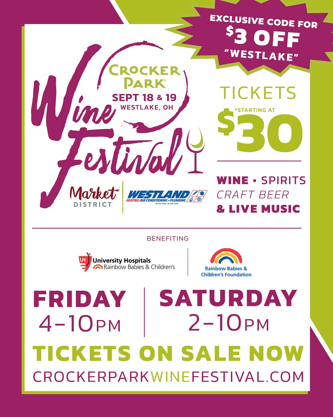 Instagram post by Dr. Steven Goldman: 🍷✨ We’re headed to the Wine Festival! Come visit us for a fun photo op, raffles, giveaways & more! We’ll be there Friday & Saturday and can…