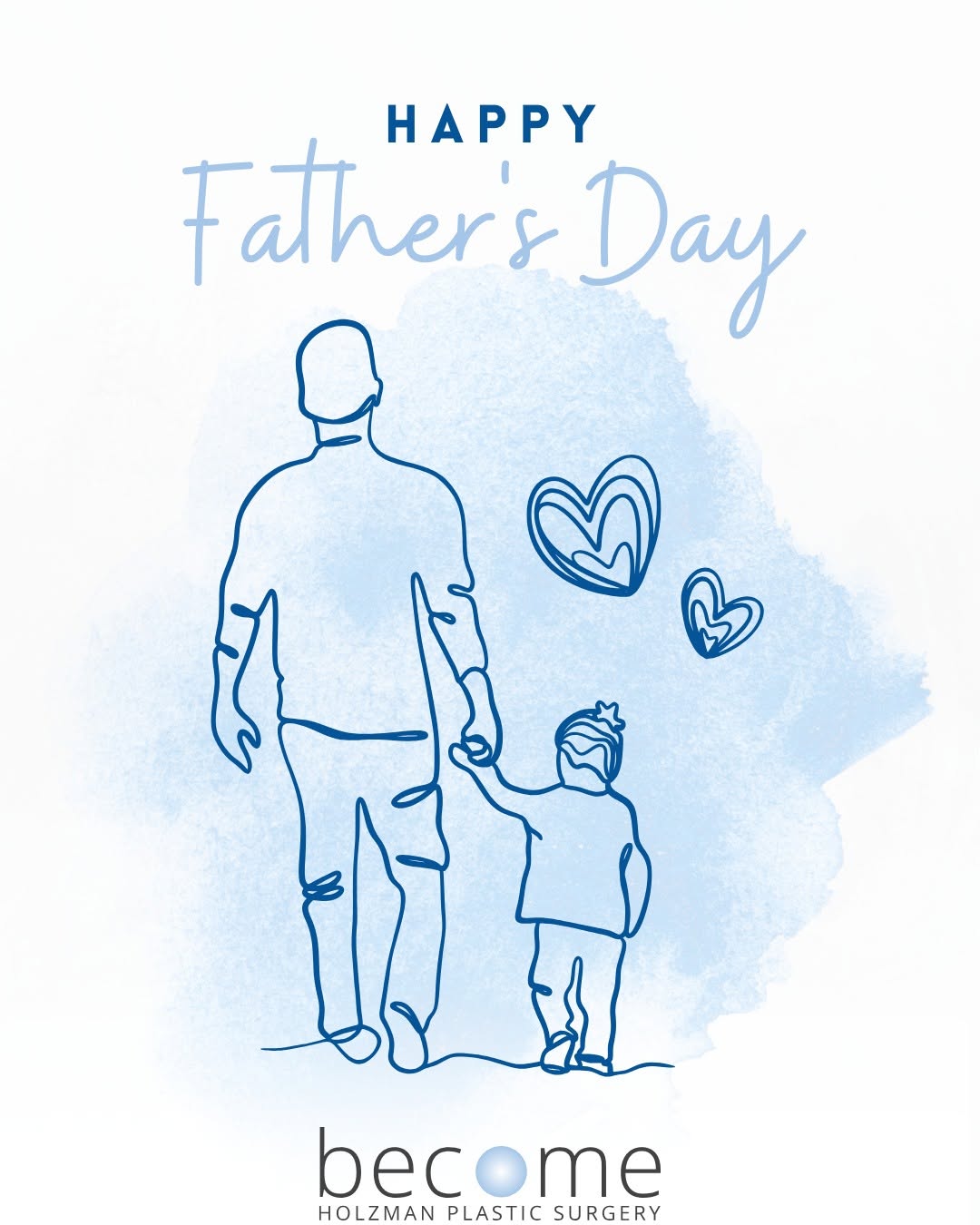 Instagram post by Dr. Steven Holzman: Happy Father’s Day to all the incredible dads out there! 💙 We hope your day is filled with good food, laughter, and time with the people yo…