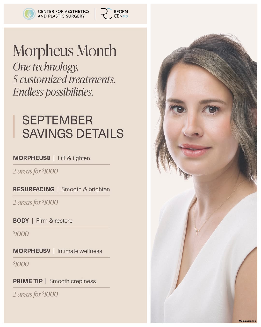 Instagram post by Dr. Steven L. Ringler: One technology. Five customized treatments. Endless possibilities. Not every skin concern—or every patient—calls for the same approach. That…