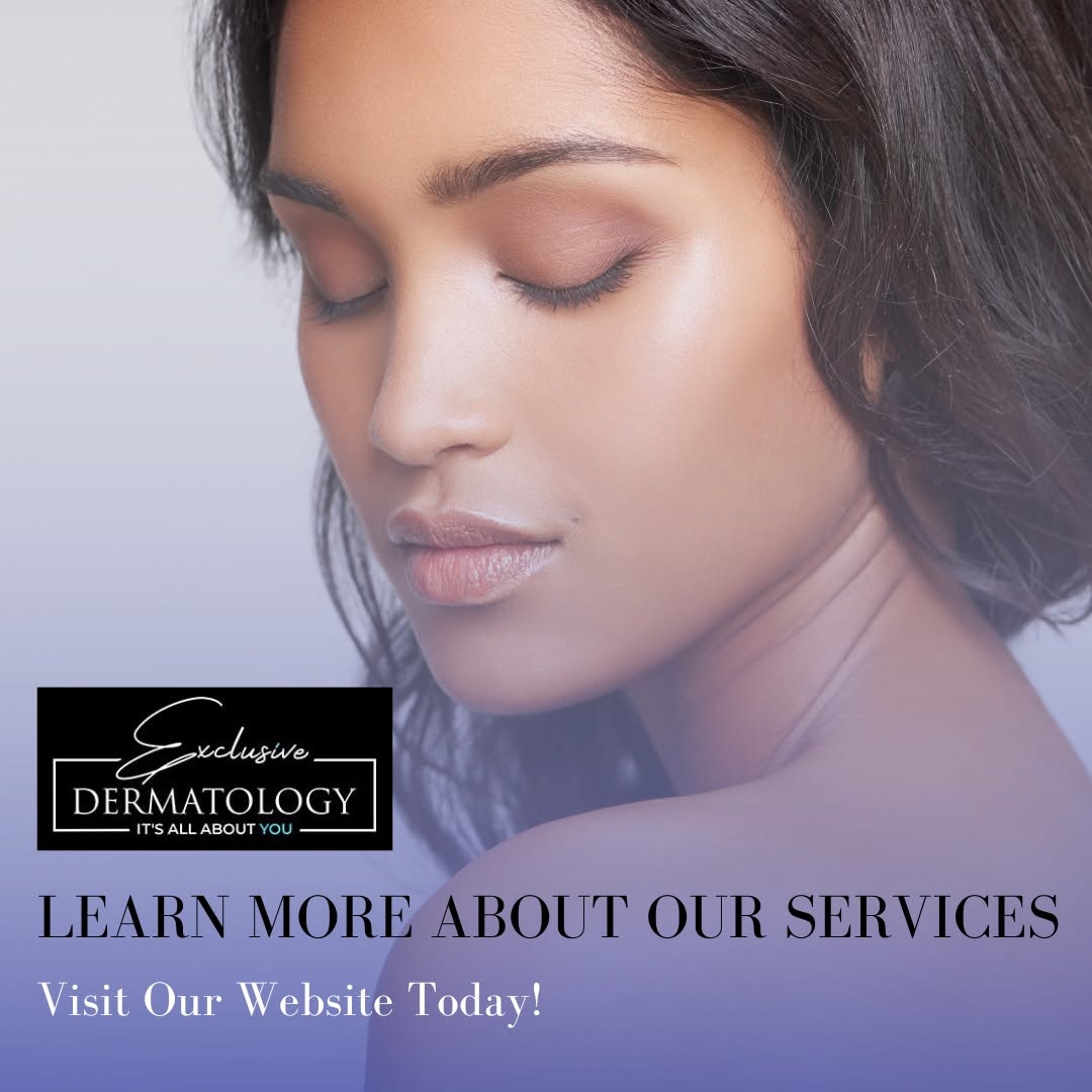 Instagram post by Dr. Steven Rotter: Interested in learning more about the services we offer? Visit our website or give us a call today! https://www.exclusivedermatology.com/