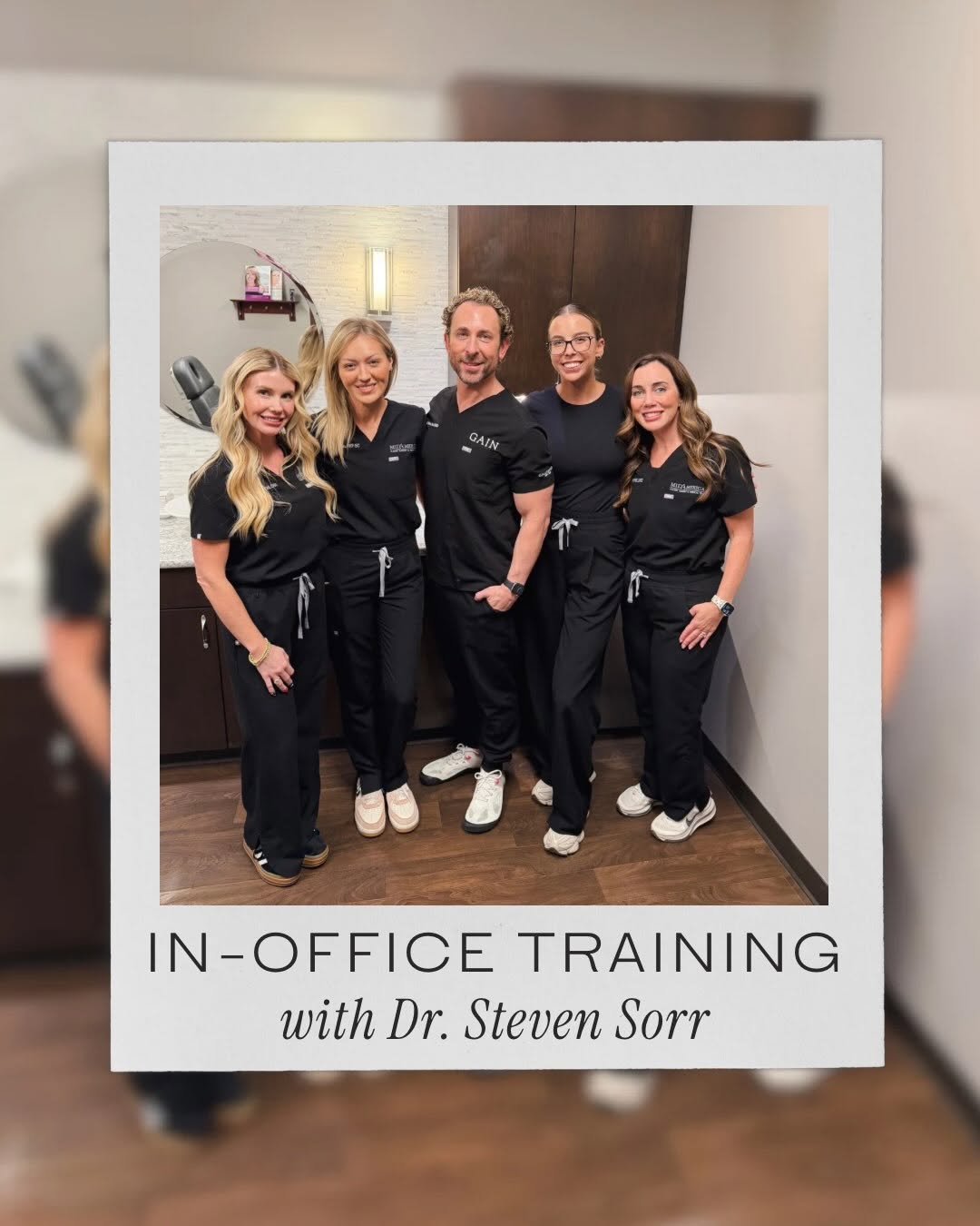 Instagram post by Dr. Steven Sorr, N: We had the pleasure of having @drstevensorr in the office today for continued education on Restylane filler & Sculptra Aesthetic. 🩵 Excepti…