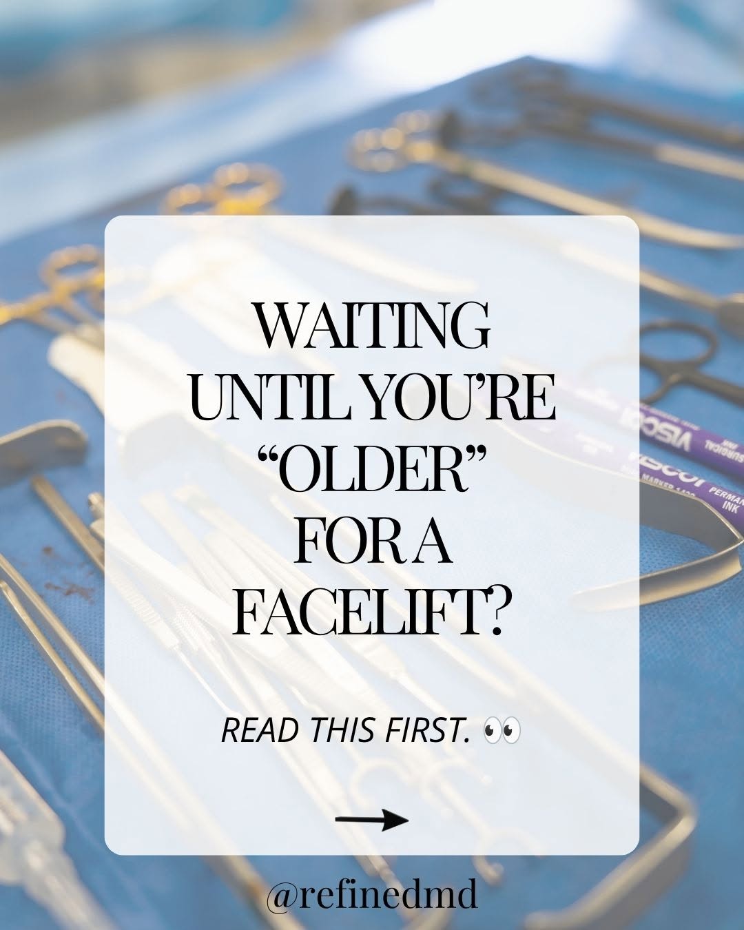 Instagram post by Dr. Steven Swengel: How many more years are you going to think about getting a facelift… before finally finding out if it’s right for you? 👀 One of the most co…