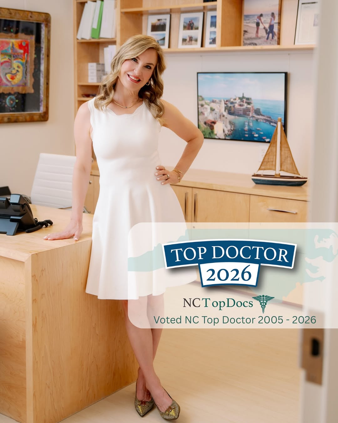Instagram post by Dr. Sue Ellen Cox: I’m so honored to be named a NC Top Doctor for the 21st consecutive year. The NC Top Doctor list reviews physicians based on education & tra…