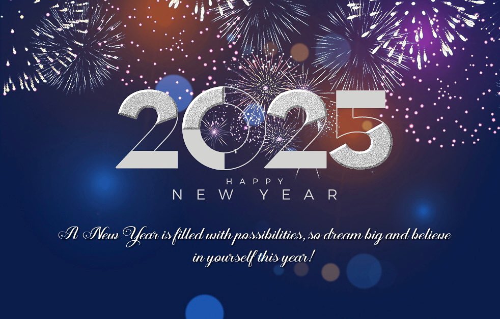 Instagram post by Dr. Sumer Daiza: Happy New Year!! 🎉🥳🎉May all your dreams come true. Thank you all for an amazing 2024 and cheers to a happy and healthy 2025! Come see us …