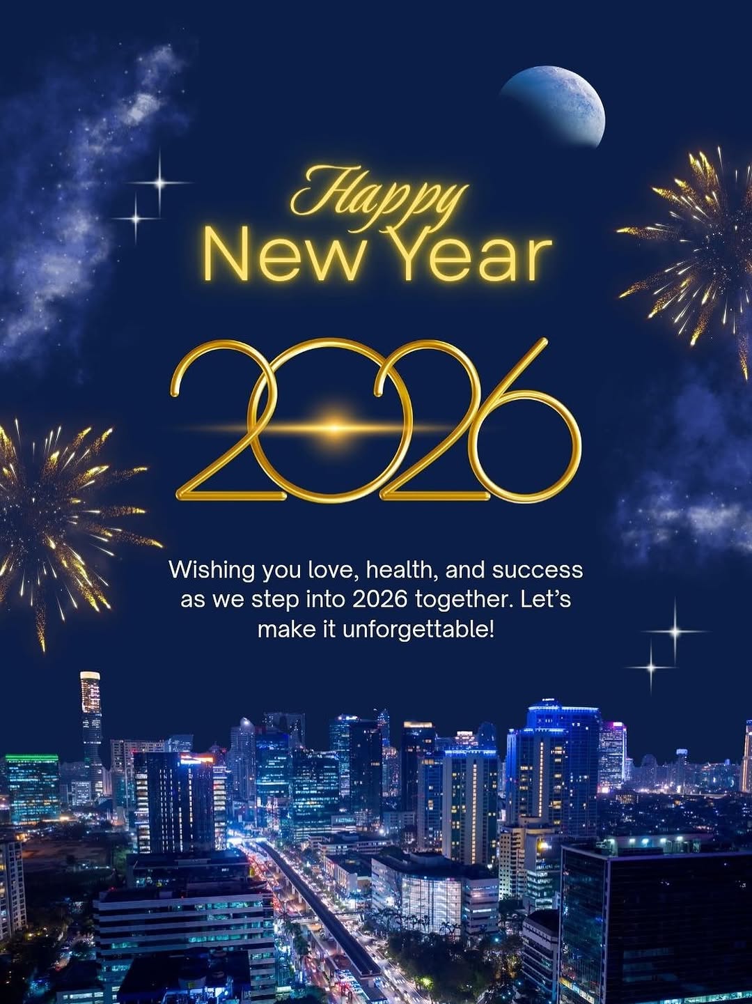 Instagram post by Dr. Sumer Daiza: HAPPY NEW YEAR 2026🎇🌠. Thank you to all my patients for your trust in me and for allowing me to be part of your lives. You are truly part …