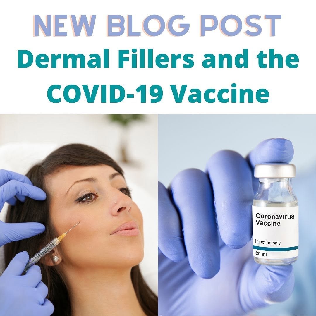 Instagram post by Dr. Summit Kundaria: New year, New blog post! Click the link in our bio to read Dr. Kundaria’s thoughts on the topic of Dermal Fillers and the Covid-19 Vaccine. …
