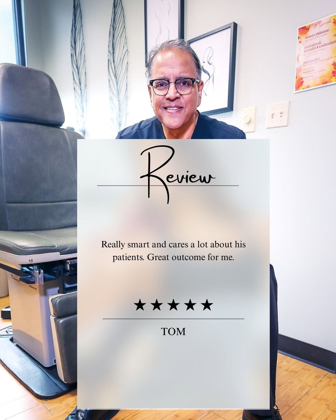 Instagram post by Dr. Suresh Koneru: We’re so happy you’re satisfied. Thanks for sharing your experience! #Reviews #DrKoneru #SanAntonioPlasticSurgery #AdvancedConceptsInPlastic…