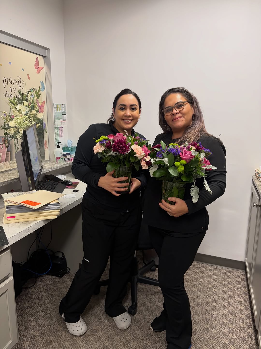 Instagram post by Dr. Susan Buenaventura: Celebrating the incredible people who keep everything running seamlessly 💻✨ In honor of Administrative Professional’s Day, we want to give …