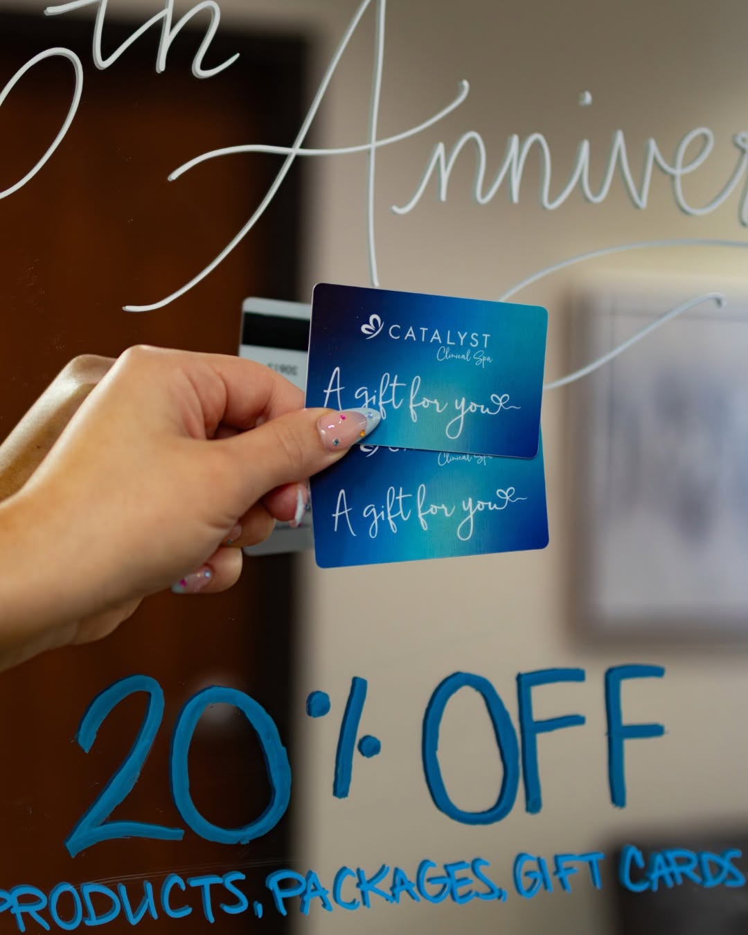Instagram post by Dr. Susan Mathison: A little reminder: you’re invited. 🥂✨ Our Anniversary Celebration is September 23rd, and we’d love to celebrate with you. Stop by Catalyst …