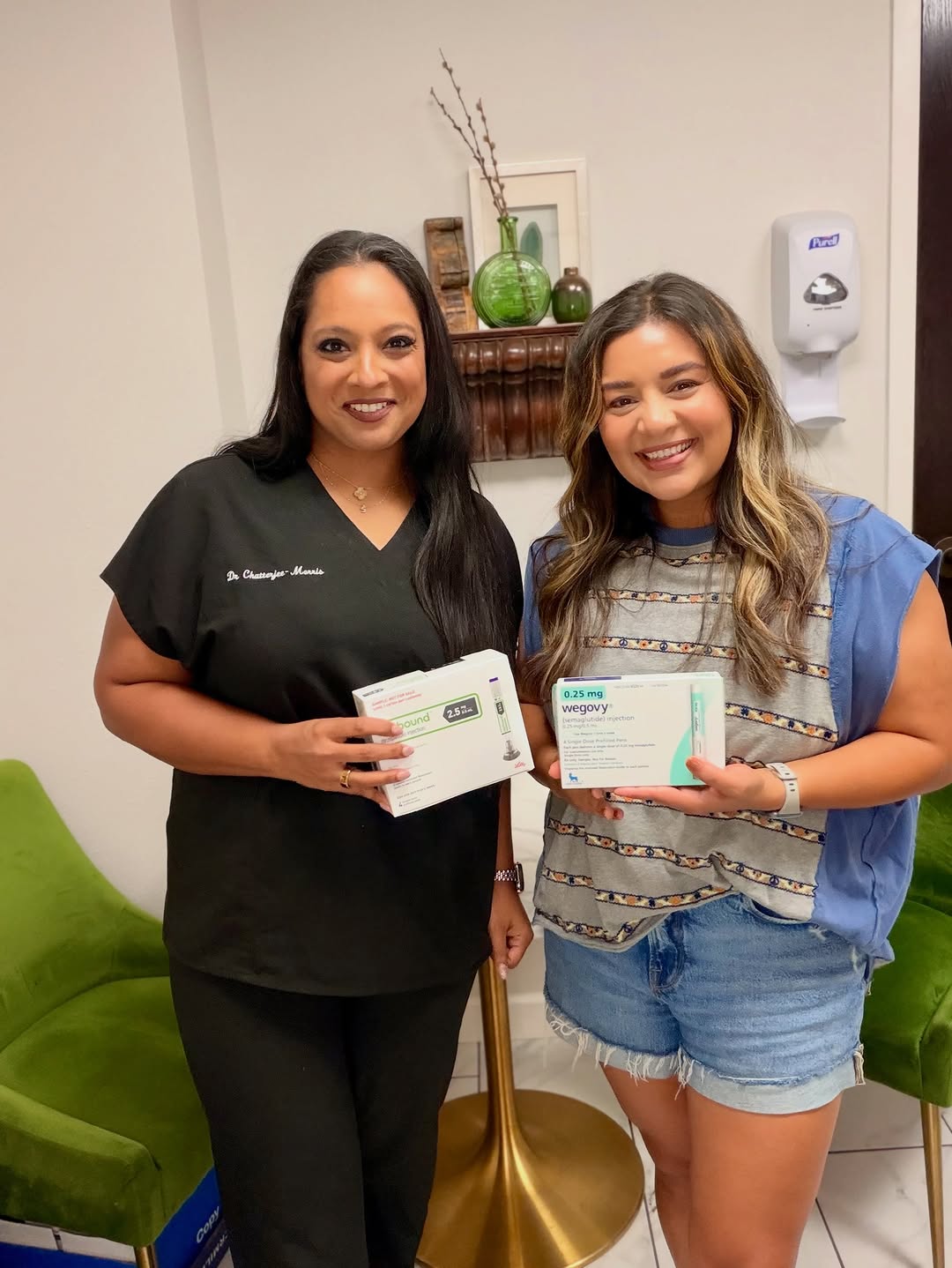 Instagram post by Dr. Suzanna Chatterjee: This year, @niki_mari decided to explore medical weight loss options with @healthyobgyn. Niki was already committed to an active lifestyle, …