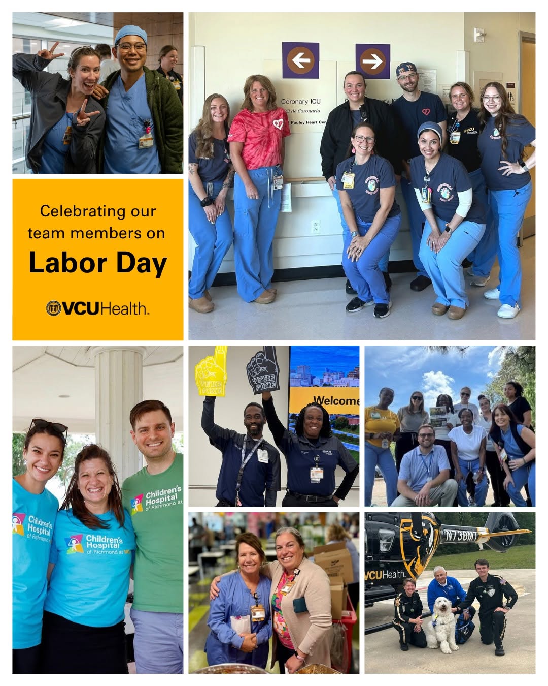 Instagram post by Dr. Tae Chong: Behind every moment of care is a team member making a difference. This Labor Day, we celebrate the heart of what makes VCU Health exceptiona…
