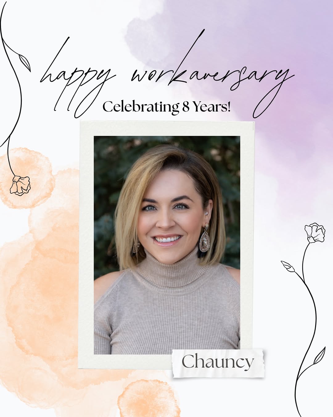 Instagram post by Dr. Tanya Aya Atagi: 🎉 Happy 8-Year Workiversary to Chauncy! 🎉 8 years of dedication, hard work & being an amazing part of our team! We’re so grateful for you!…