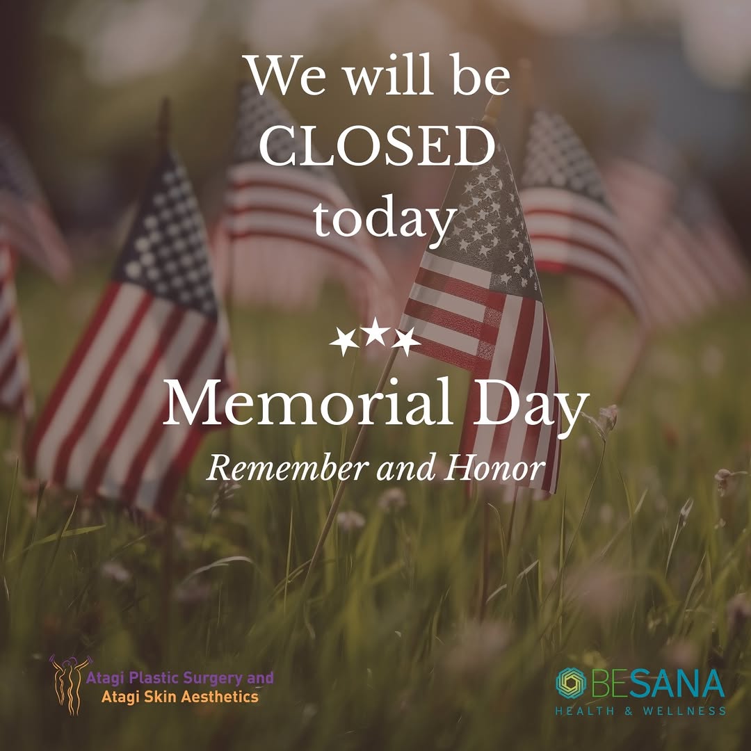 Instagram post by Dr. Tanya Aya Atagi: 🇺🇸 Happy Labor Day! 🇺🇸 We’re taking the day to rest, recharge, and enjoy time with those we love. ❤️🤍💙 Our offices are closed today an…