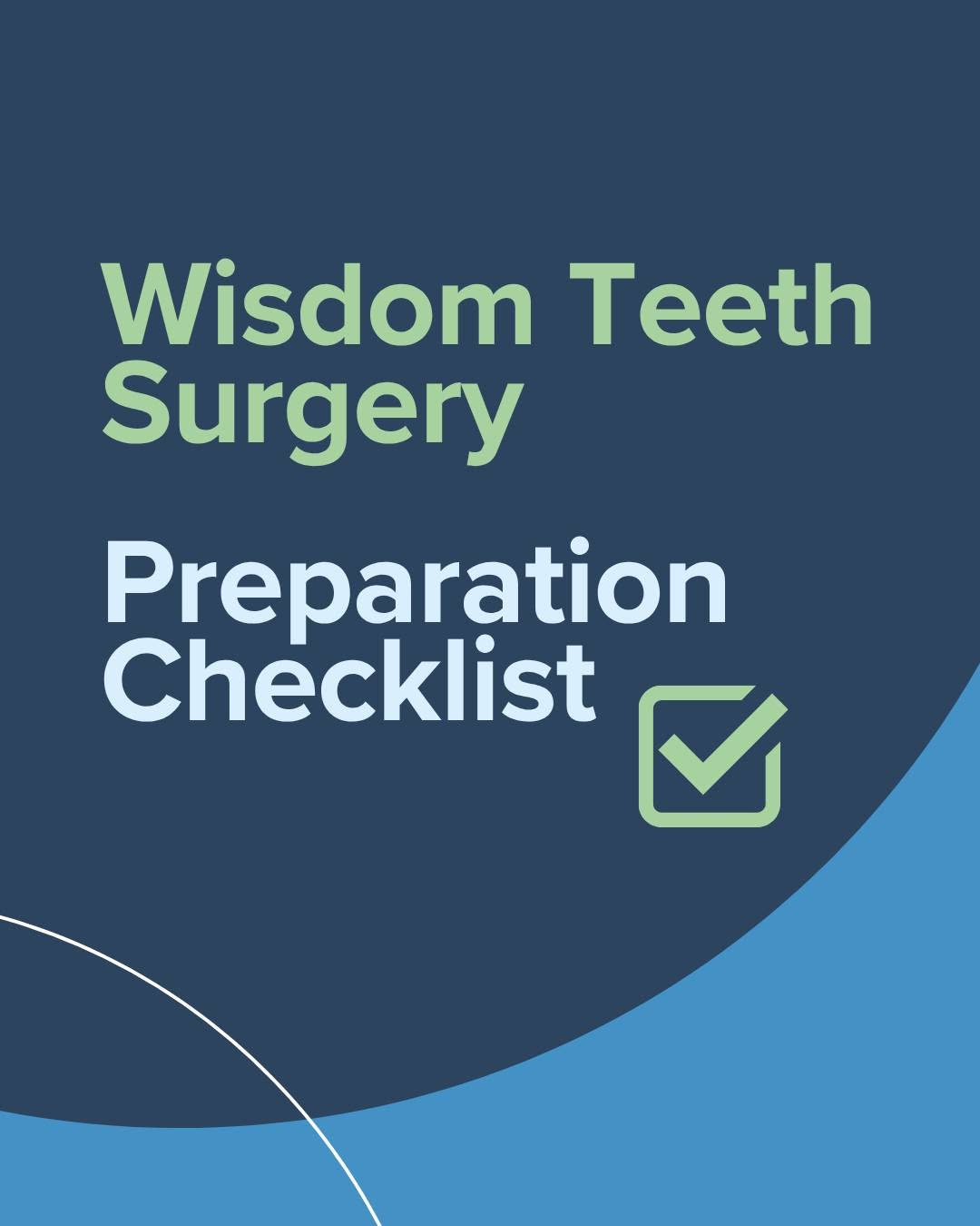 Instagram post by Dr. Teresa G. Biggerstaff: If wisdom teeth removal is on the calendar for you or your teen, preparing ahead of time can make surgery day a little easier: Follow the fa…