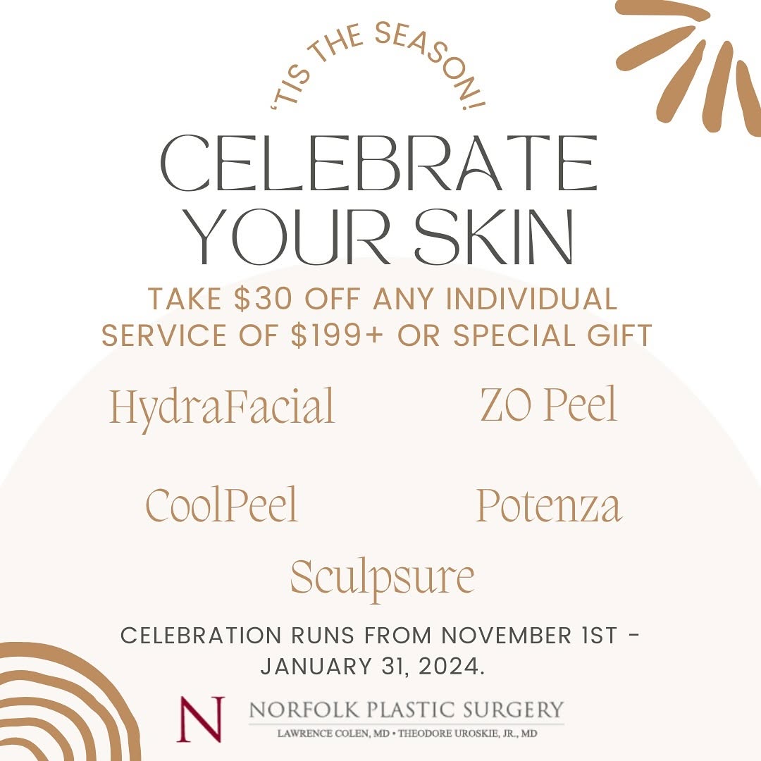 Instagram post by Dr. Theodore Uroskie: Happy November! 🍂🍃 Call the office today to Celebrate your Skin!
