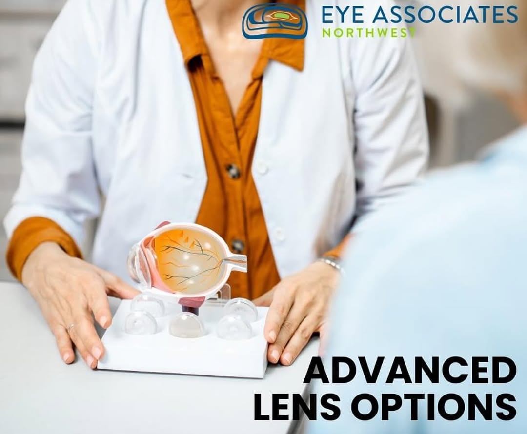 Instagram post by Dr. Thomas Copperman: Unlock a world of visual possibilities with our advanced lens options for cataract surgery! 🌟 From multifocal lenses for seamless near and …