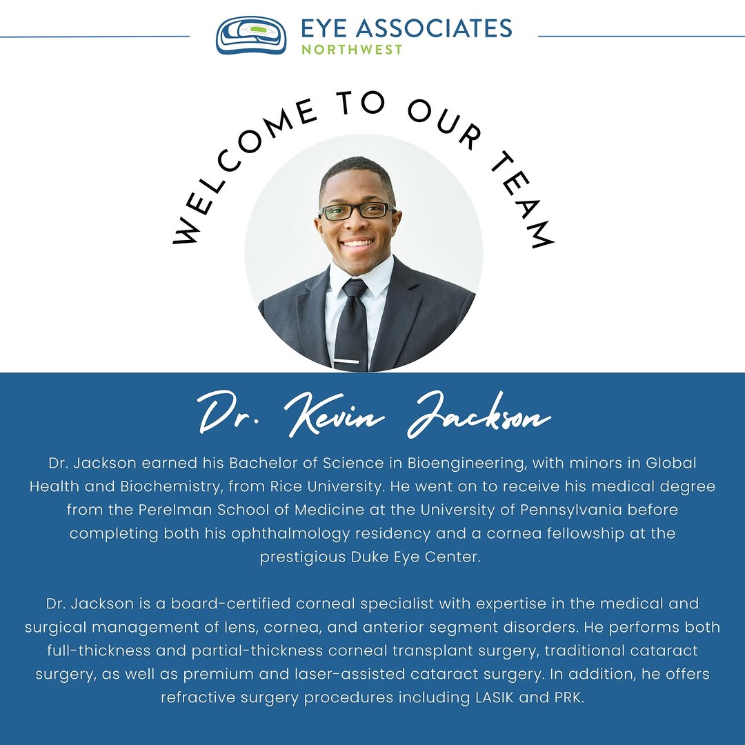 Instagram post by Dr. Thomas Copperman: We're happy to announce our newest member to the EANW team, Dr. Kevin Jackson! Dr. Jackson is located at our First Hill location at 1101 Mad…