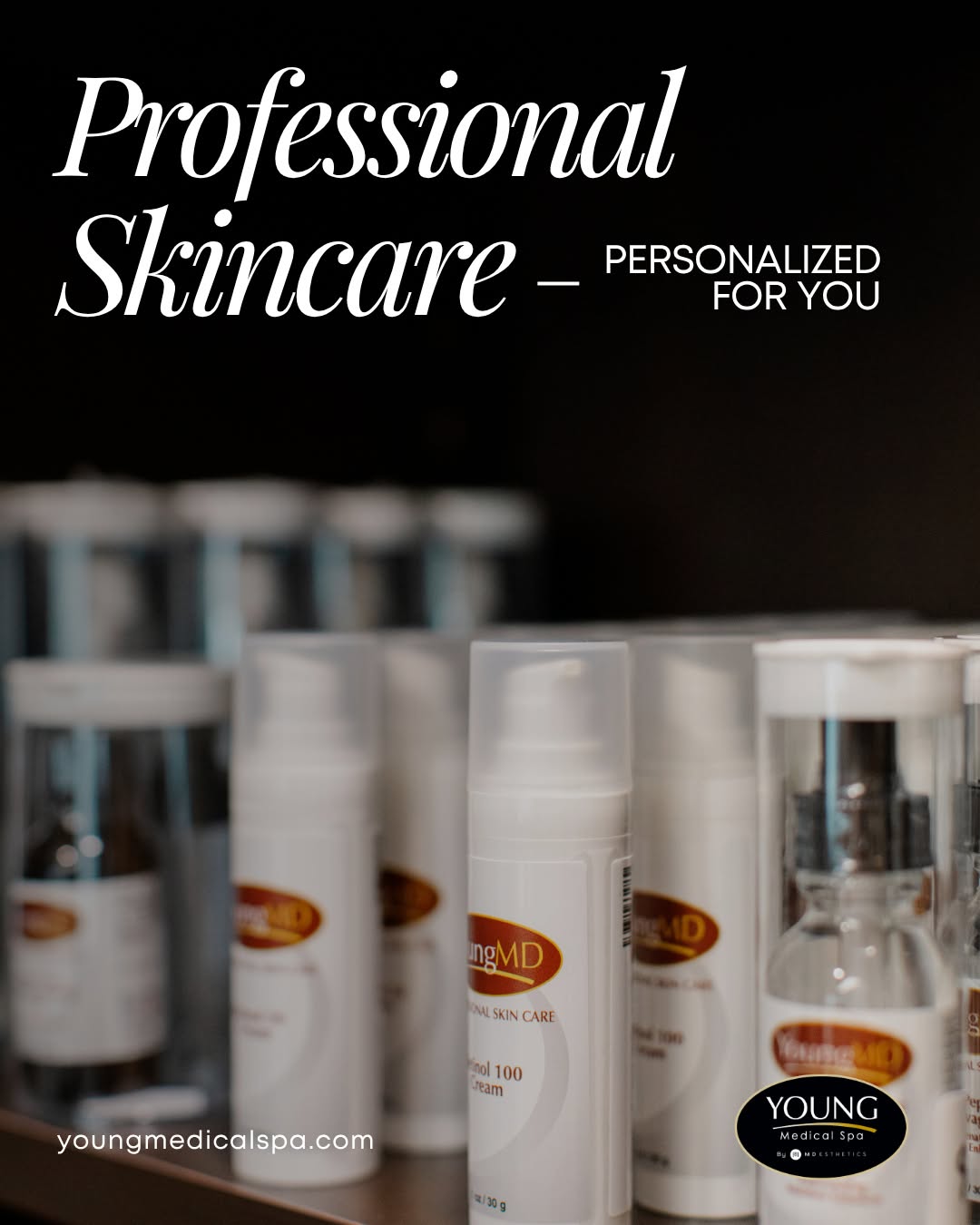 Instagram post by Dr. Thomas E. Young: Healthy, glowing skin does not stop when you leave the treatment room.⁠ ⁠ At Young Medical Spa, our team offers a curated selection of medic…