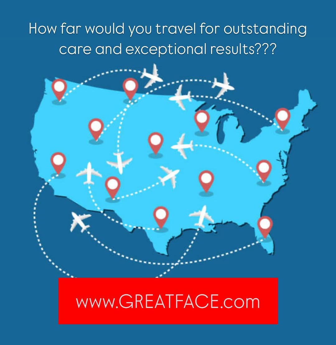 Instagram post by Dr. Thomas Funcik: Why would patients travel from three foreign countries and over half the States in the U.S. to trust their facial surgery to Dr. Funcik? It’…