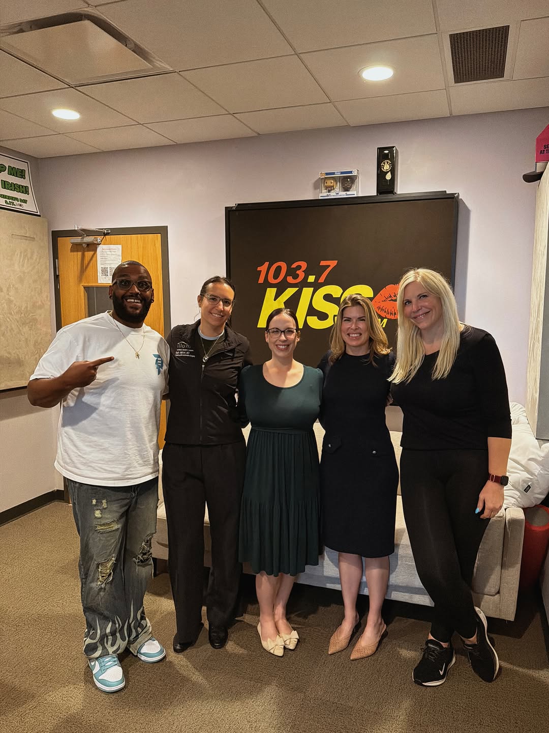 Instagram post by Dr. Thomas G. Korkos: A big thank you to Alley and DZ for hosting Dr. Adkins, Dr. Cusic, and Dr. Bourn on-air this morning! We had a great time talking about fall…
