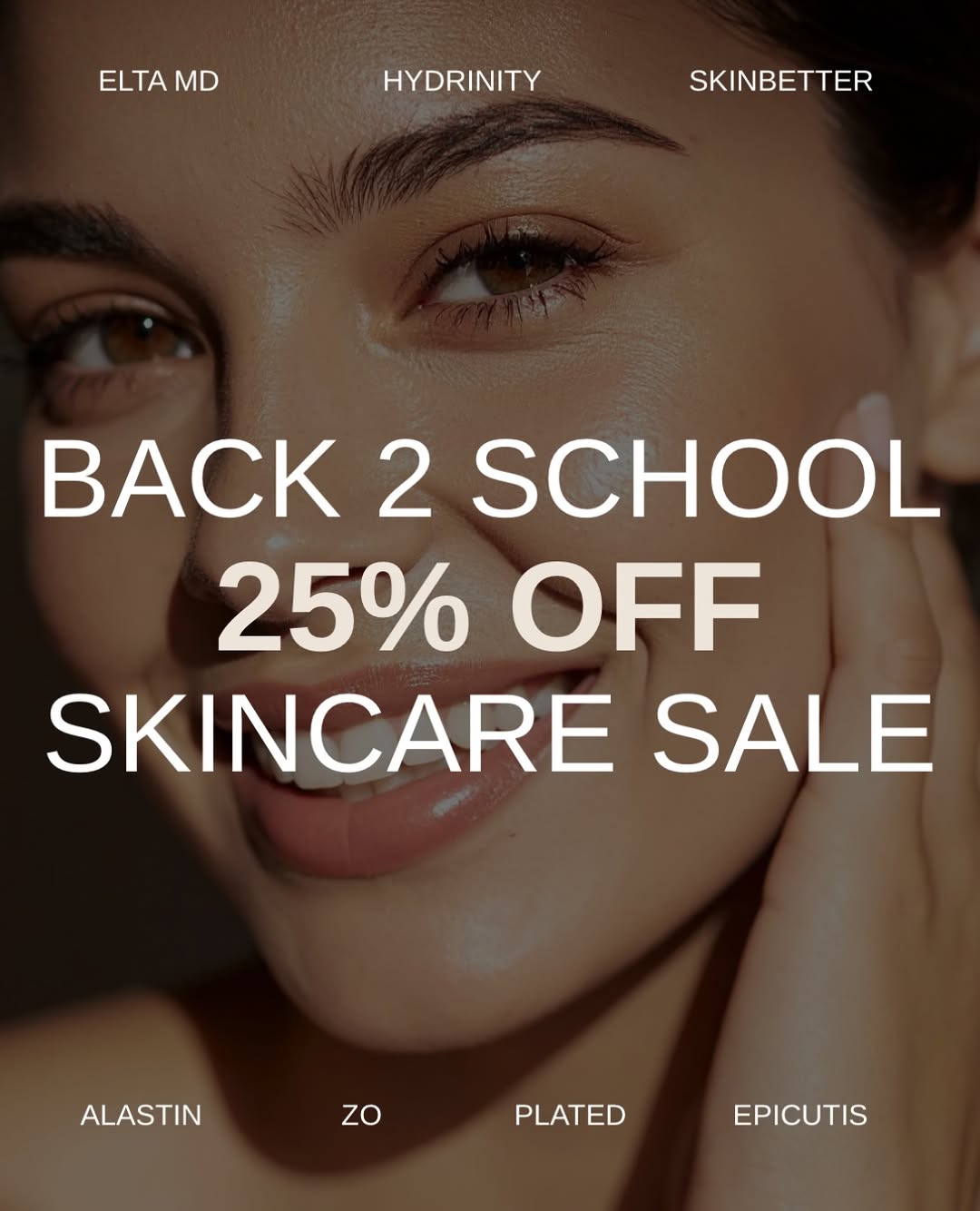 Instagram post by Dr. Thomas Trey Sands: School is back in session—and so is your skincare routine! Enjoy 25% off skincare from EltaMD, Hydrinity, Skinbetter Science, Alastin, ZO Sk…