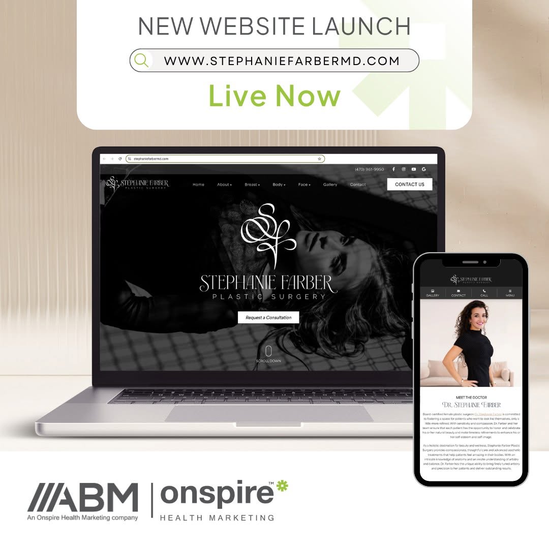 Instagram post by Dr. Tim Sayed: Proud to unveil the brand-new stephaniefarbermd.com — a fresh digital home for one of Atlanta's leading plastic surgeons. The new site refle…