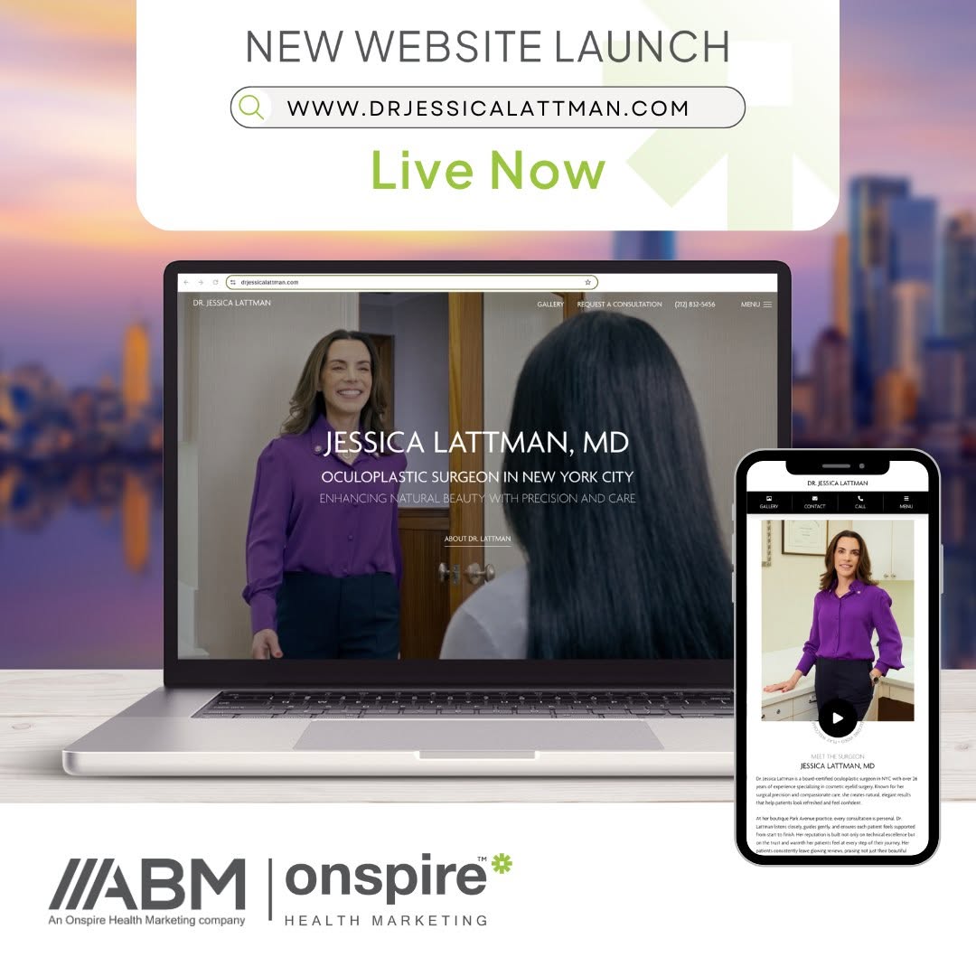 Instagram post by Dr. Tim Sayed: ✨ NEW SITE LIVE ✨ Excited to launch the refreshed website for drjessicalattman — a top NYC oculoplastic surgeon with 25+ years of experience…
