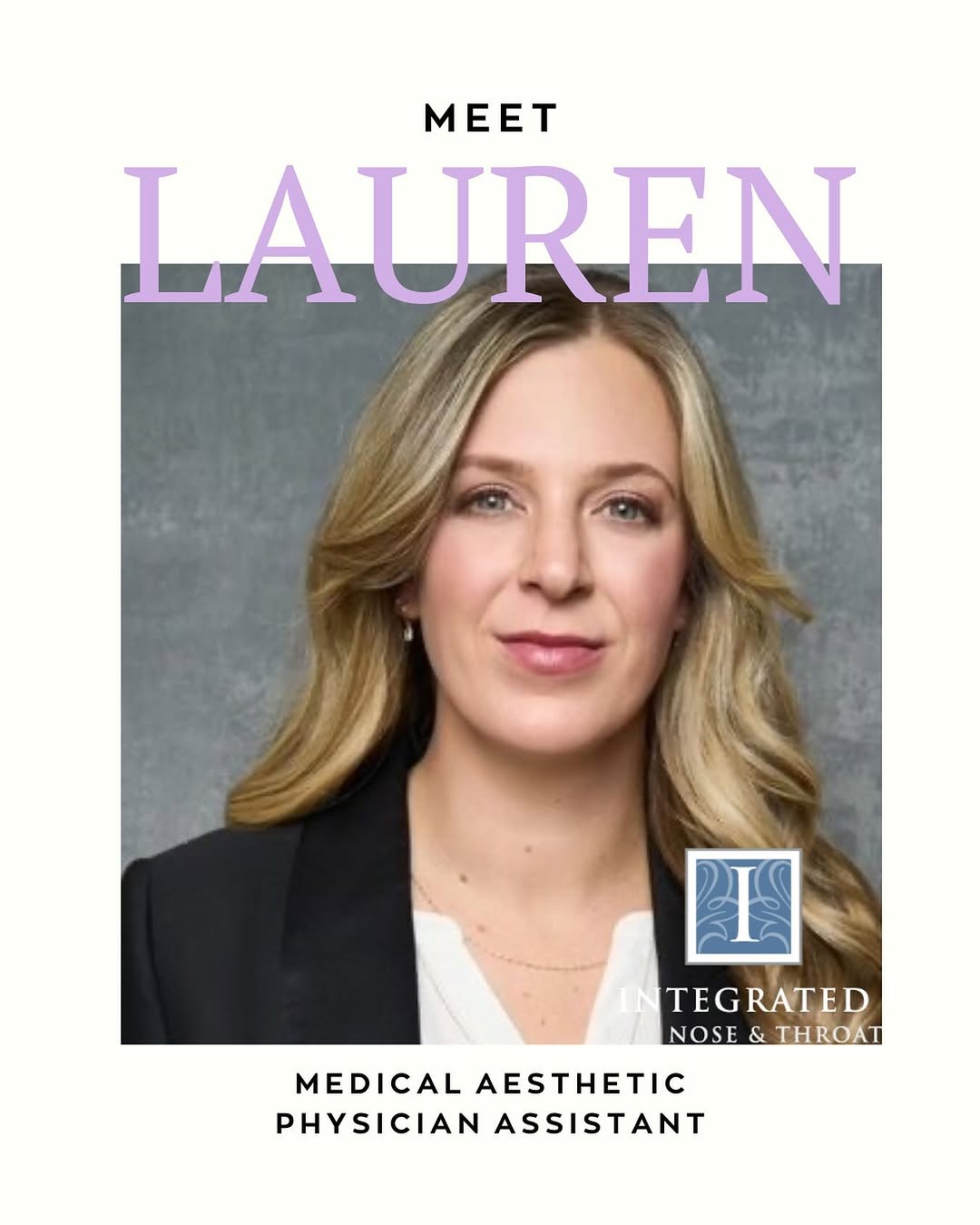 Instagram post by Dr. Timothy Pingree: 👋🏼 Meet Lauren Whitsitt! Lauren joined IENT as our very own Medical Aesthetic Physician Assistant 🧖🏼♀️ and we could not be happier that…