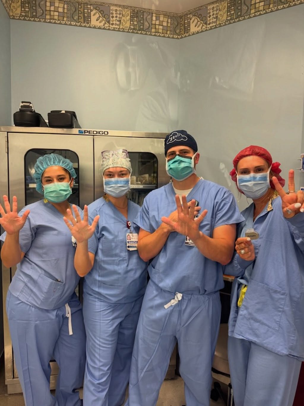 Instagram post by Dr. Timothy Pingree: ✨ A couple of weeks ago, Dr. Gonzalez and the surgical team at Skyridge Surgery Center, along with the Inspire Team, performed the very firs…