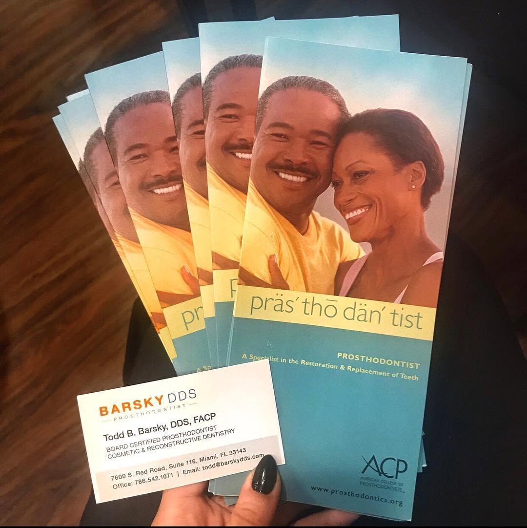Instagram post by Dr. Todd B. Barsky, DDS: Did you know that cosmetic dentistry is not actually a recognized specialty? PROSTHODONTISTS complete a 3 year residency after dental schoolβ¦