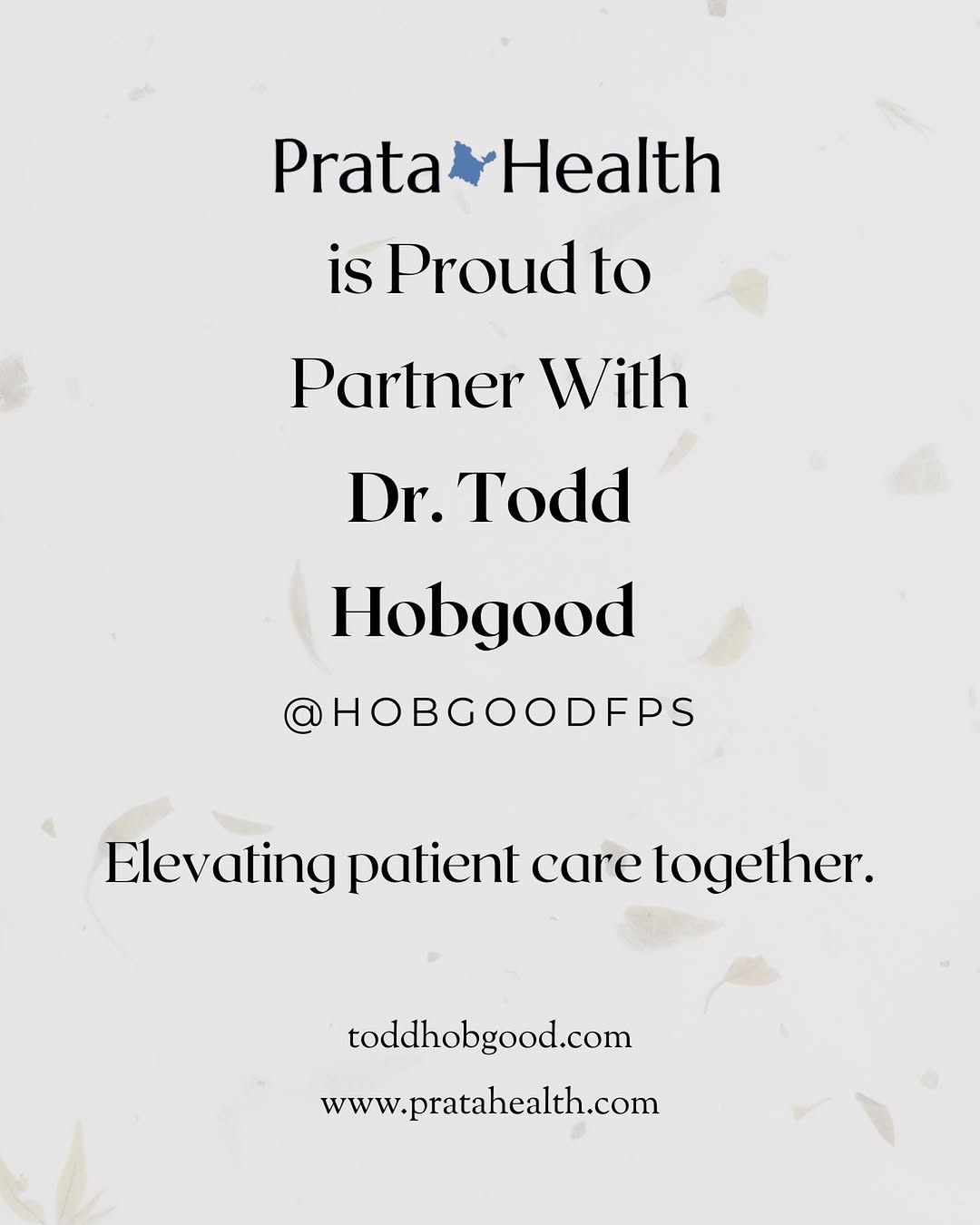 Instagram post by Dr. Todd Christopher Hobgood: Partnerships like this are what make exceptional patient care possible. We’re honored to partner with Dr. Todd Hobgood to provide patients w…