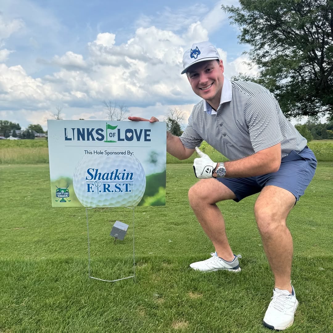 Instagram post by Dr. Todd E. Shatkin: Gone, but never forgotten. 💙 Shatkin F.I.R.S.T. was honored to sponsor the 6th Annual Links of Love Golf Tournament, celebrating the life a…
