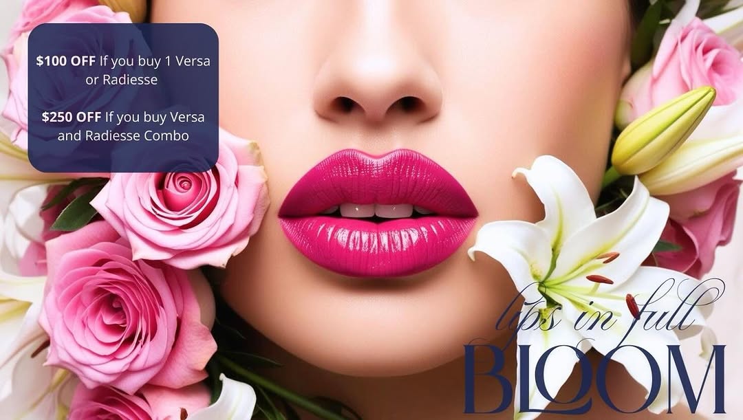 Instagram post by Dr. Tracey H. Stokes: Spring savings are in full bloom at eSSe Plastic Surgery! 💐Refresh your look adding volume to your cheekbones with Radiesse filler or Revan…